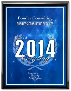 Ponder Consulting Receives 2014 Best of Grayling Award